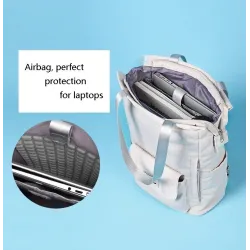 Stylische Handtasche - Laptop-Rucksack - mit USB-Ladeanschluss - wasserdicht