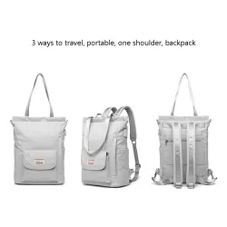 Stylische Handtasche - Laptop-Rucksack - mit USB-Ladeanschluss - wasserdicht