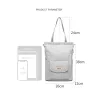 Stylische Handtasche - Laptop-Rucksack - mit USB-Ladeanschluss - wasserdicht