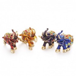 Colorful crystal elephant - keychainKeyrings