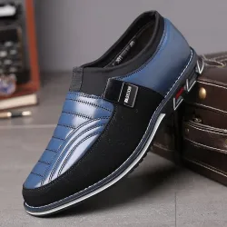 Elegant classic men's shoes - slip onShoes