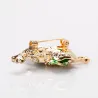 Dancing girl / rose shaped dress - crystal broochBrooches