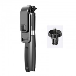 4 in 1 Selfie-Stick - LED-Ringlicht - kabellos - Bluetooth - Mini-Handstativ - mit Fernbedienung