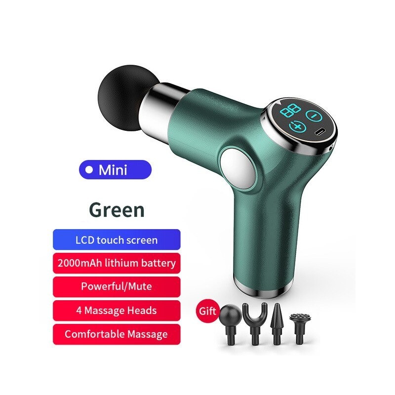 Mini massager gun - vibrator - muscle relaxation - pain relief - LCD displayMassage