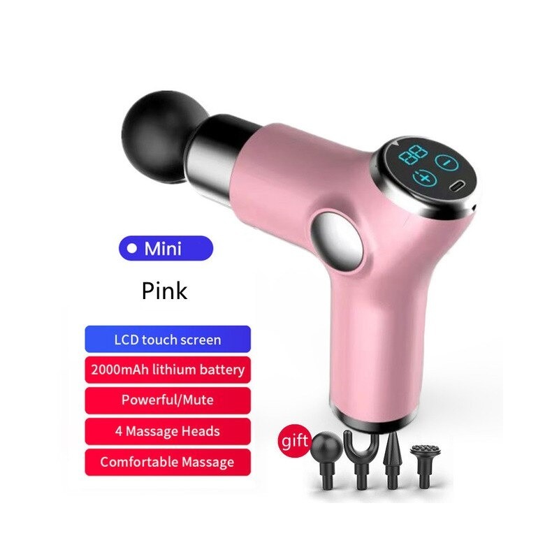 Mini-Gun-Massagegerät - Vibrator - Muskelentspannung - Schmerzlinderung - LCD-Display Mini-Gun-Massagegerät - Vibrator - Muskelentspannung - Schmerzlinderung - LCD-Display