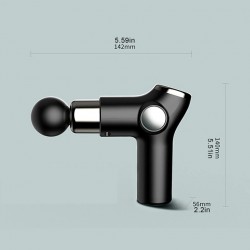 Mini-Gun-Massagegerät - Vibrator - Muskelentspannung - Schmerzlinderung - LCD-Display