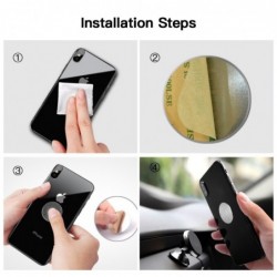 Metal plate - sticker - magnetic phone holder - 3M adhesiveHolders