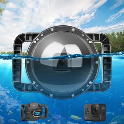 Diving dome port - dual-handheld - waterproof lens cover - for GoPro Hero 8 Black - 6 inchProtection