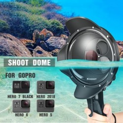Diving dome port - waterproof filter case - switchable - for GoPro Hero 7 6 5 BlackProtection