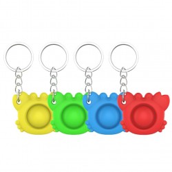 Krabbenförmiges Zappeln - Anti-Stress-Spielzeug - mit Schlüsselanhänger - Push-Bubble Pop It