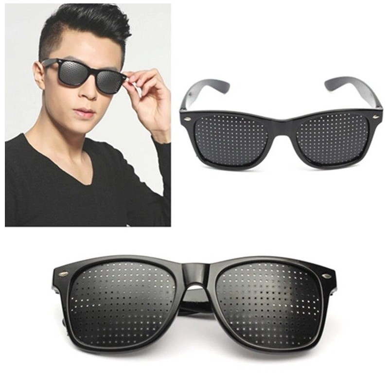 Anti-myopia - pinhole glasses - sunglasses - natural vision healing - UV 400Sunglasses