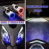 Motorrad / Auto Glühbirne - LED - DRL - Angel Eye - blau / pink - H4 - BA20D