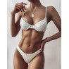 Sexy ribbed bikini set - Brazilian style - with push up