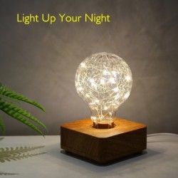 Modernes LED-Nachtlicht - USB - Glühbirne aus Kupferdraht