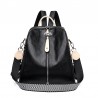 Multifunctional backpack - leather shoulder bag - with zippersBackpacks