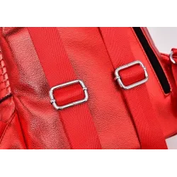 Fashionable backpack - anti-theft zippers - with decorative keychainBackpacks