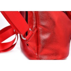 Fashionable backpack - anti-theft zippers - with decorative keychainBackpacks