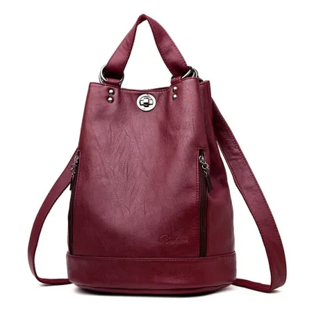 Modischer Lederrucksack - Multifunktions-Vintage-Umhängetasche - großes Fassungsvermögen