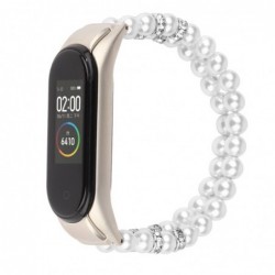 Elastic strap with pearls / crystals - bracelet - for Xiaomi Mi Band 3 / 4 / 5 / 6Bracelets