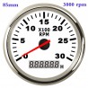 Boat / car tachometer - speed meter gauge - LCD - 12V/24V - 8000 RPM - 52mm / 85mmDiagnosis