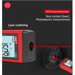 UNI-T UT373 - mini digital Laser tachometer - with backlight - non-contact - RPMDiagnosis
