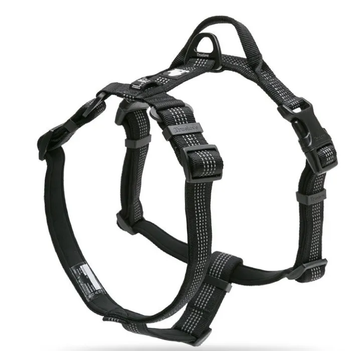 Hundegeschirr - reflektierendes Nylon - verstellbar