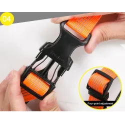 Hundegeschirr - reflektierendes Nylon - verstellbar