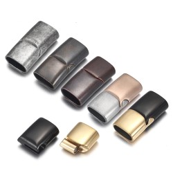 Magnetschnalle - Schließe - für Lederbandarmbänder - Edelstahl - DIY - 2 Stück