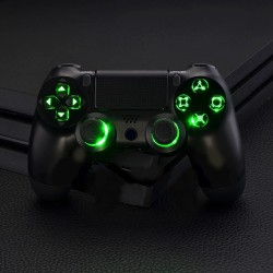 Mehrfarbig beleuchtetes Steuerkreuz - Thumbsticks - DTF-Tasten - LED - Kit für PS4-Controller