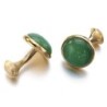Luxuriöse Manschettenknöpfe - mit grünem Opal