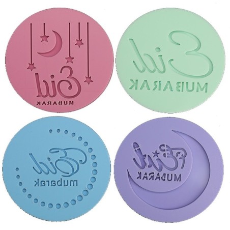Acryl-Keksform - Eid Hajj Mubarak / Eid Mubarak / Happy Birthday / Mond / Stern