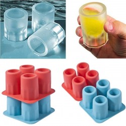 Ice cubes in the shape of a glass - silicone tray - moldBar supply