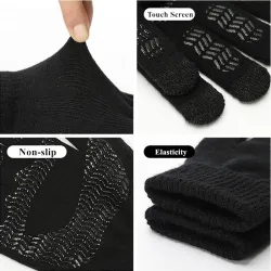 Warme Winterhandschuhe - Touchscreen-Funktion - rutschfest