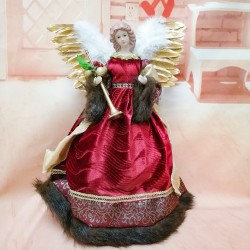 Lächelnder Engel - stehende Puppe - Weihnachtsdekoration