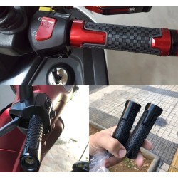 Motorradlenkergriffe - Aluminium / Gummi - 22mm - für Suzuki / universal