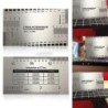 Guitar measuring ruler - string conversion chart - stainless steelGuitars