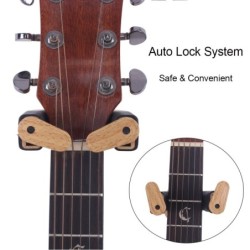 Guitar hanger - hook - with auto lock - wall mountedGuitars