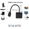 HD 1080P HDMI-zu-VGA-Kabel - Adapter - Konverter mit Audio-Netzteil