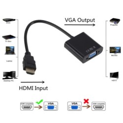 HD 1080P HDMI to VGA - adapter - digital to analog converter - cableCables