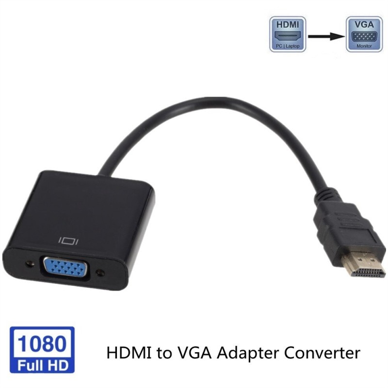 HD 1080P HDMI to VGA - adapter - digital to analog converter - cableCables