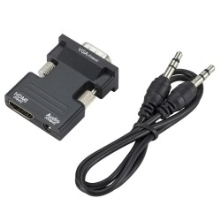 HDMI-kompatibel zu VGA-Adapter - Audiokabel - 3,5 mm - 1080P