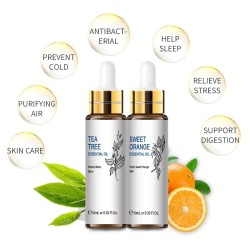 Ätherische Öle - für Diffusor / Bad / Massage - Orange - Eukalyptus - Vanille - Bergamotte - Rosmarin - Kamille - 10ml