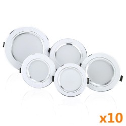 LED ceiling light - recessed round lamp - 5W / 9W / 12W / 15W / 18W - AC 220V-240V - 10 piecesCeiling lights