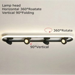 Moderne LED Deckenleuchte - dimmbar - drehbar