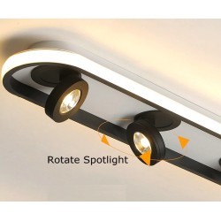 Moderne LED Deckenleuchte - dimmbar - drehbar