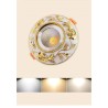 Amerikanischer Stil - luxuriöse goldene Deckenlampe - Spotlight - Einbau - dimmbar - COB - LED - 3W / 5W / 7W