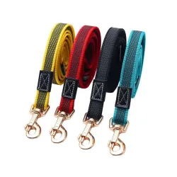 Hundeleine - Halsband - rutschfest - mit Metallschnalle - 2m / 3m / 5m