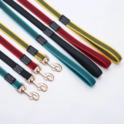 Hundeleine - Halsband - rutschfest - mit Metallschnalle - 2m / 3m / 5m