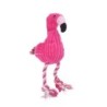 Hunde- / Katzentrainingsspielzeug - Kau- / Zahnreinigung - Baumwollseil - rosa Flamingo