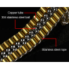 Luxurious gold belt - buckle with snake - copper / stainless steelBelts